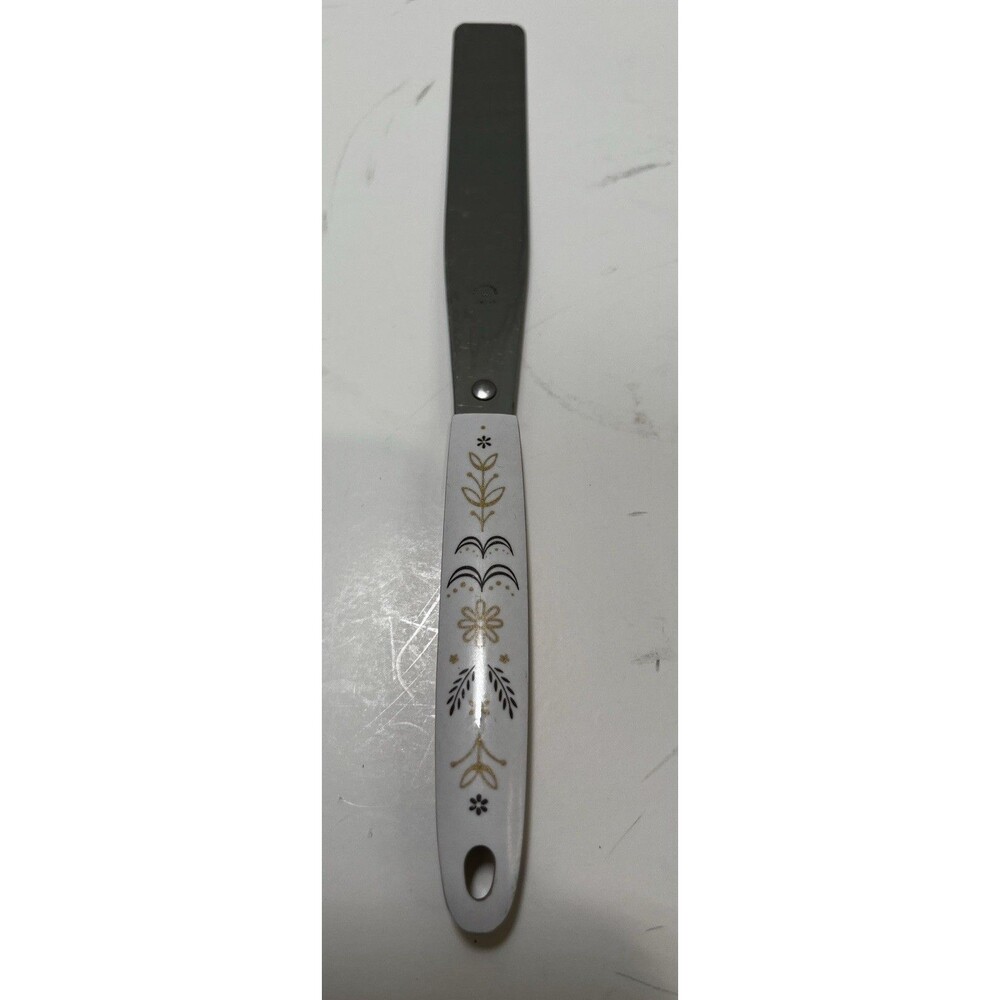 Vintage Flint Arrowhead Spatula Icing Spreader Stainless 10.75” Harvest Wheat